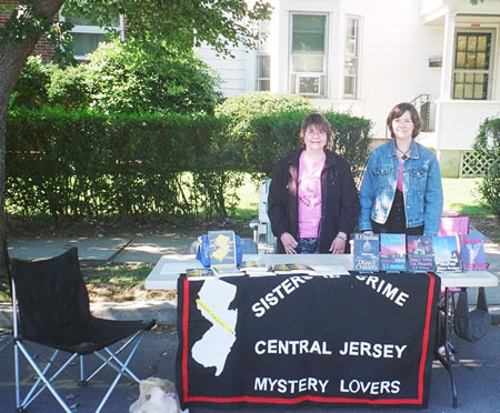 Jamesburg Street Fair, Jamesburg, NJ -  Sisters in Crime/Central Jersey, with fellow member Sue Ortiz